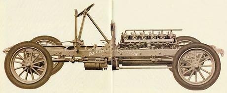 El primer motor de seis cilindros