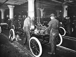 Ford’s moving assembly line