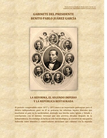 Gabinete del Presidente Juárez