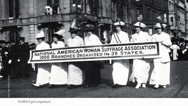 National American Woman Suffrage Association is Founded