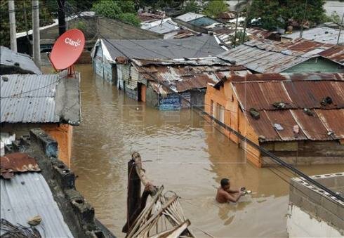 Hurricane Irene hits Haiti