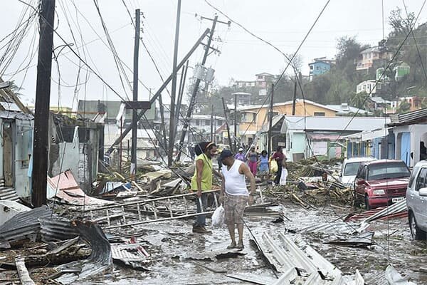 Hurricane Maria hits Haiti
