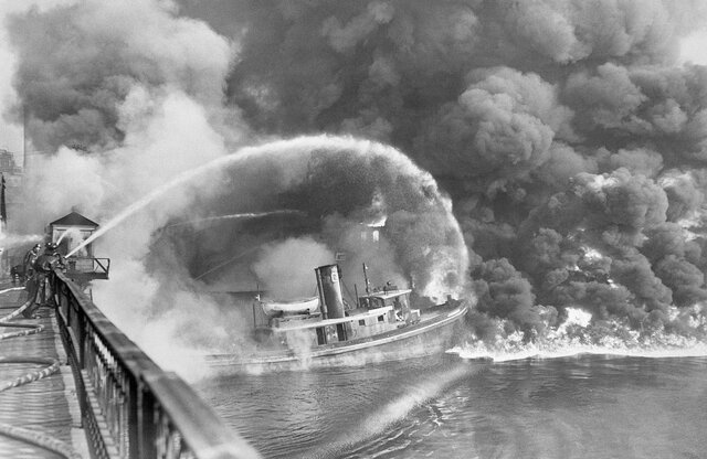Cuyahoga river fire