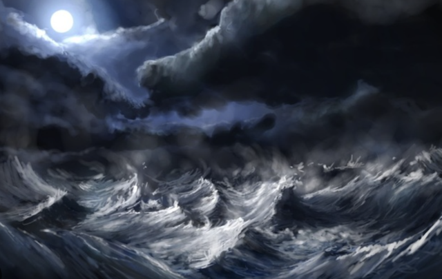 José María Heredia, "En una tempestad"