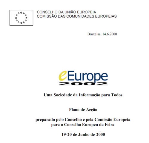 Aprovação do Plano de Ação eEurope 2002: Uma Sociedade da Informação para todos