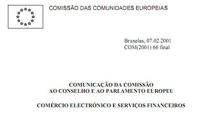 Comércio eletrónico e serviços financeiros