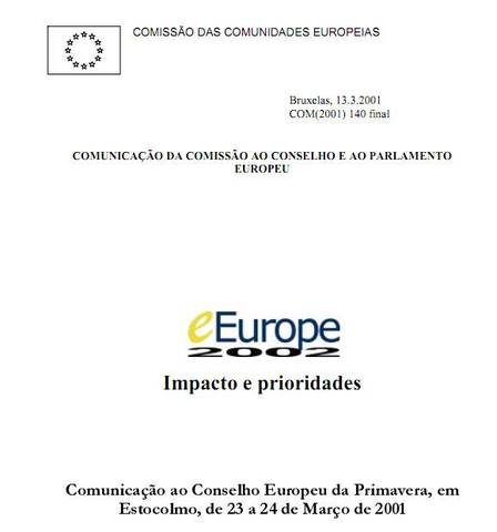 eEurope 2002 – Impacto e prioridades