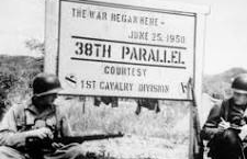 The Korean war began