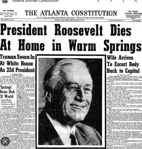The Death of FDR