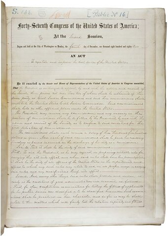 The Pendleton Act