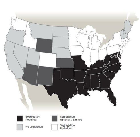 Civil Rights Map (1960s)