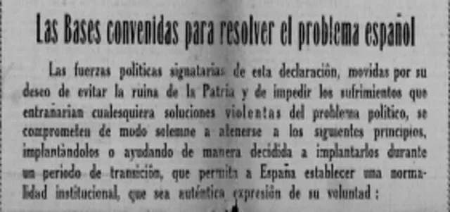 El PSOE y la Conferencia de Fuerzas Monárquicas llegan al 'Pacto de San Juan de Luz'