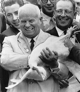 Soviet Union's Premier Khrushchev visits United States