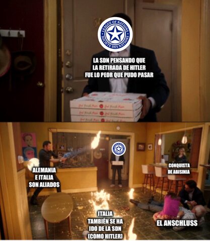 Italia se retira de la Sociedad de Naciones