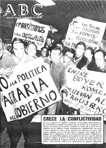 Crece la conflictividad social en Madrid, Barcelona, Asturias y Vizcaya.