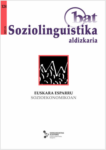 Argitalpena: Bat SL Aldizkarian 4. Dossierra. Euskara esparru sozioekonomikoan