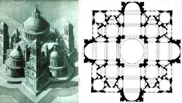 BRAMANTE-Proyecto Basílica de San Pedro
