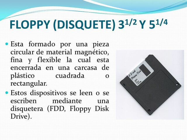 Capacidad del Disquete