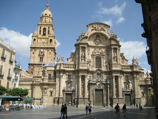 Fachada de la Catedral de Murcia