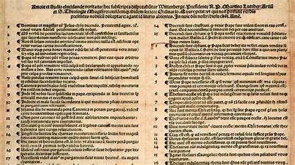 Martin Luther 95 theses