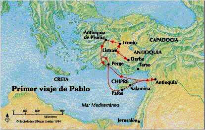 47-48 d.C. PRIMER VIAJE MISIONERO