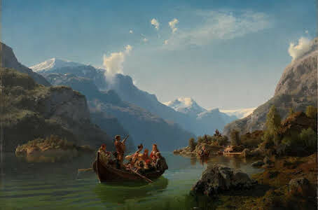 Procesión nupcial en Hardanger