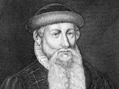 Printing press by Gutemberg