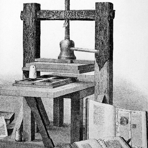 Gutenberg printing press