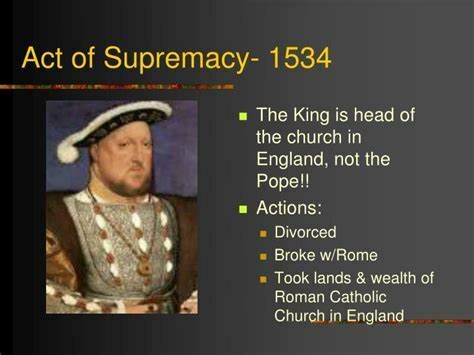 Henry VIII Act of Supremacy