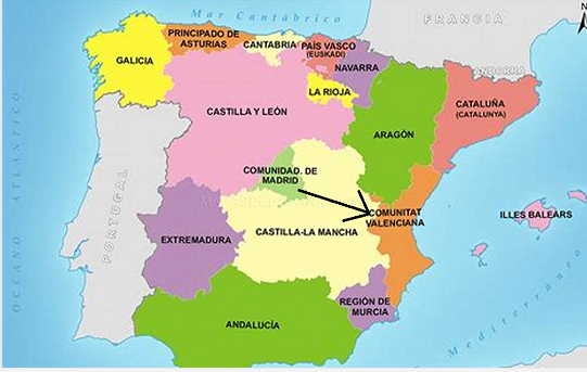 Movimiento del gobierno a Valencia