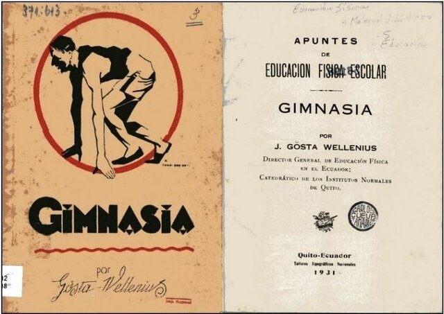 Primer documento de Gimnasia editado en el Ecuador.