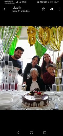 Poder celebrar el cumpleaños de mi abuela en Bogotá