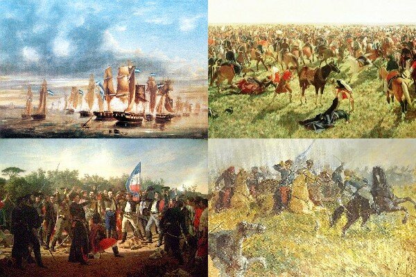 Guerra al Brasil y La primera asunción de Dorrego