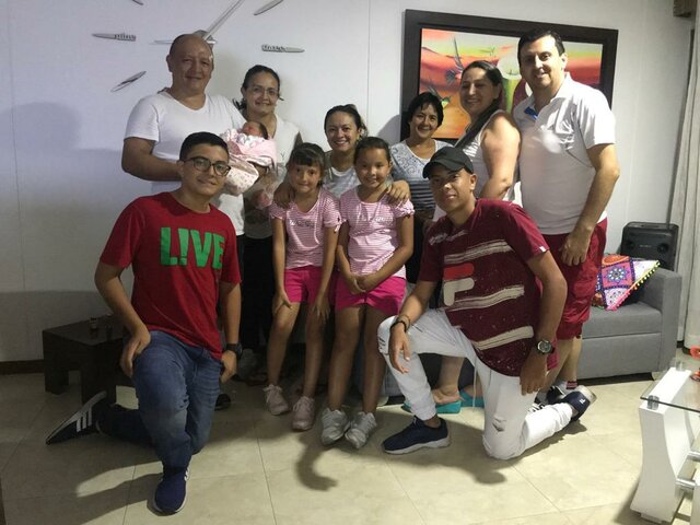 Mi familia de visita conociendo a Salome