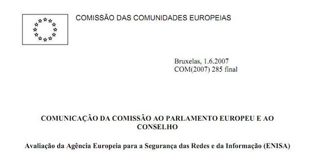 Avaliação da Agência Europeia para a Segurança das Redes e da Informação (ENISA)