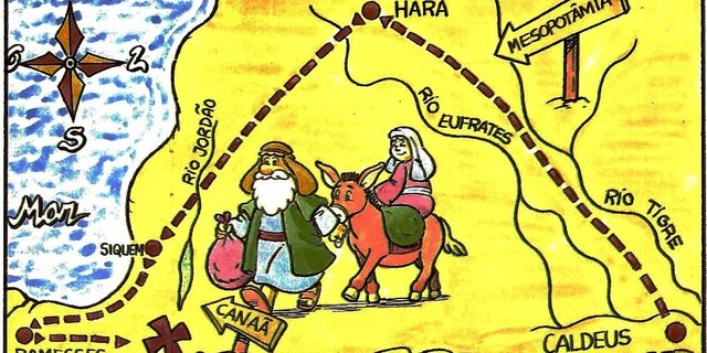 Abraão fez longa viagem até chegar na Terra Prometida