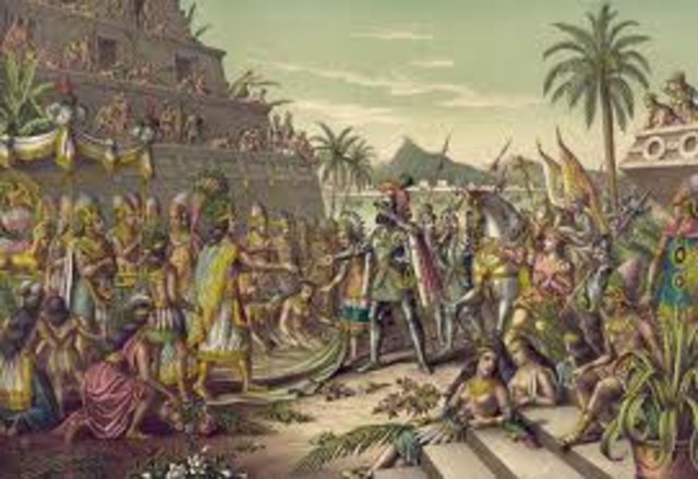 hernando cortes captures tenochtitlan beginning the fall of the aztec empire