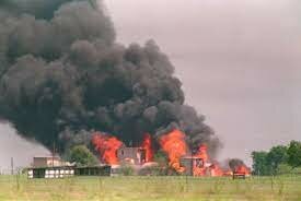The Branch Davidians Compound in Waco, Texas