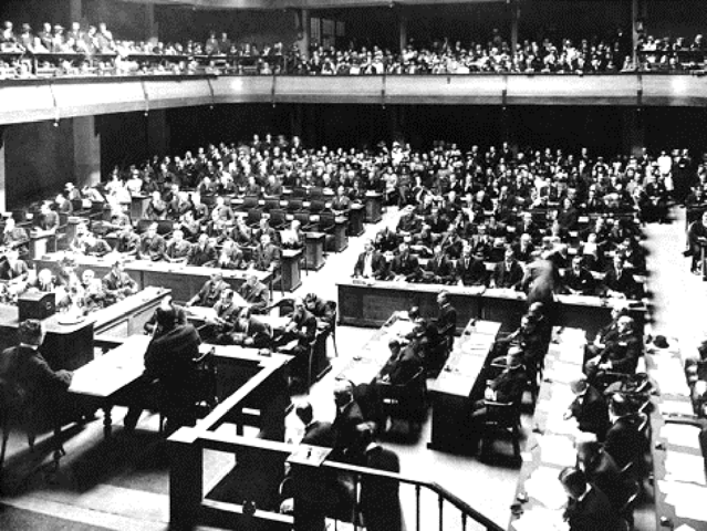 First meeting of the League of Nations