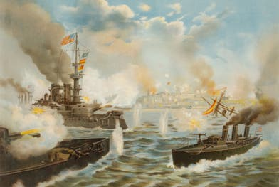 The Spanish-American War begins