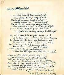 Fitzgerald's first piece