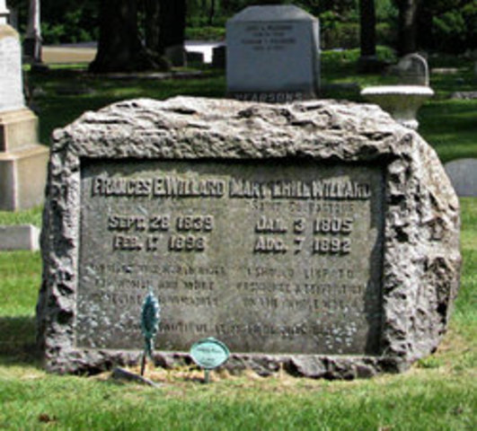Frances Willard's death