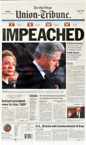 1998 Impeachment of Bill Clinton