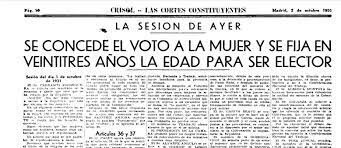LA CONSTITUCIÓN DE 1931 (sobre la igualdad entre hombres y mujeres)