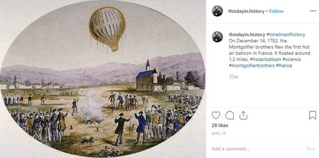 First Balloon Flight