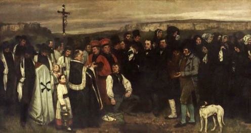 Un enterrament a Ornans (realista)