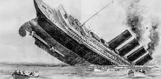 Lusitania sinks