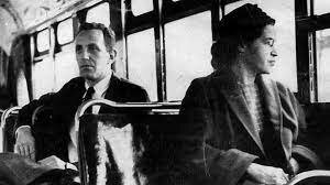 Rosa Parks refuses her seat