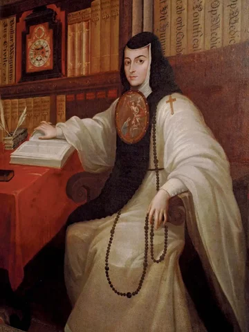 porait of Sor Juana Inés de la Cruz