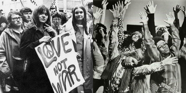 Estados Unidos. El movimiento Hippie.